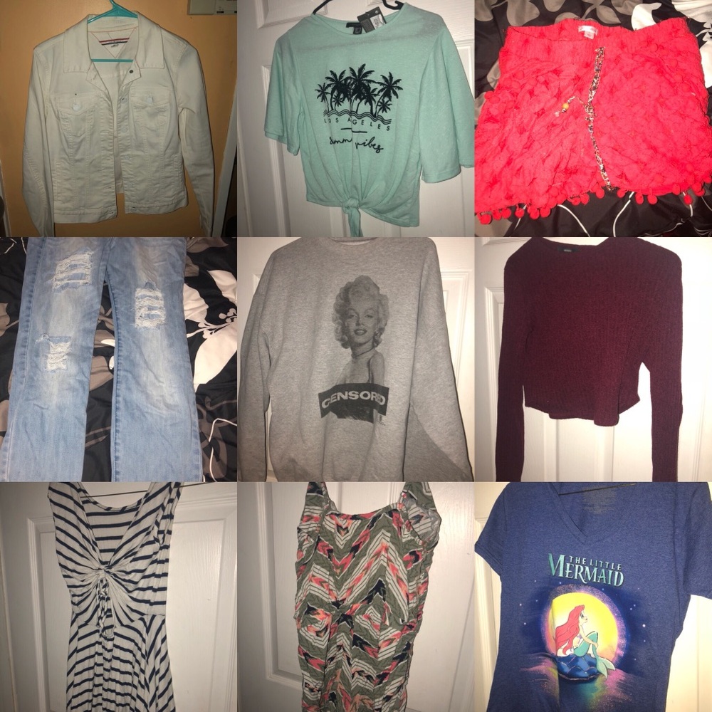Bundle of womans name brand clothing